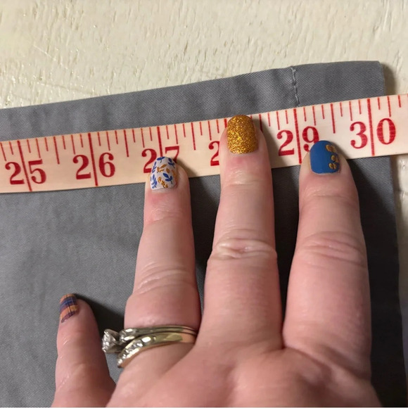 Old Navy Women's Perfect Boot Cut Khaki Pants Size 16 Petite Grey New High Rise - Picture 5 of 7